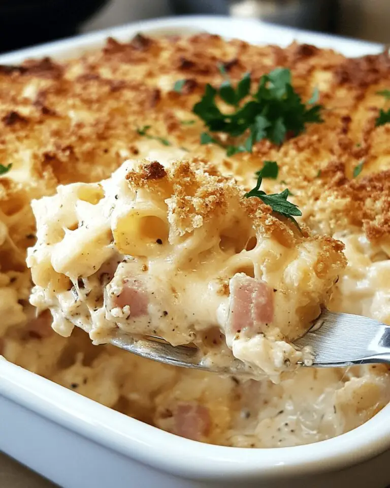Chicken Cordon Bleu Casserole (with Turkey and Mozzarella)