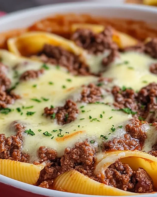 Creamy Ricotta Beef Stuffed Shells Pasta