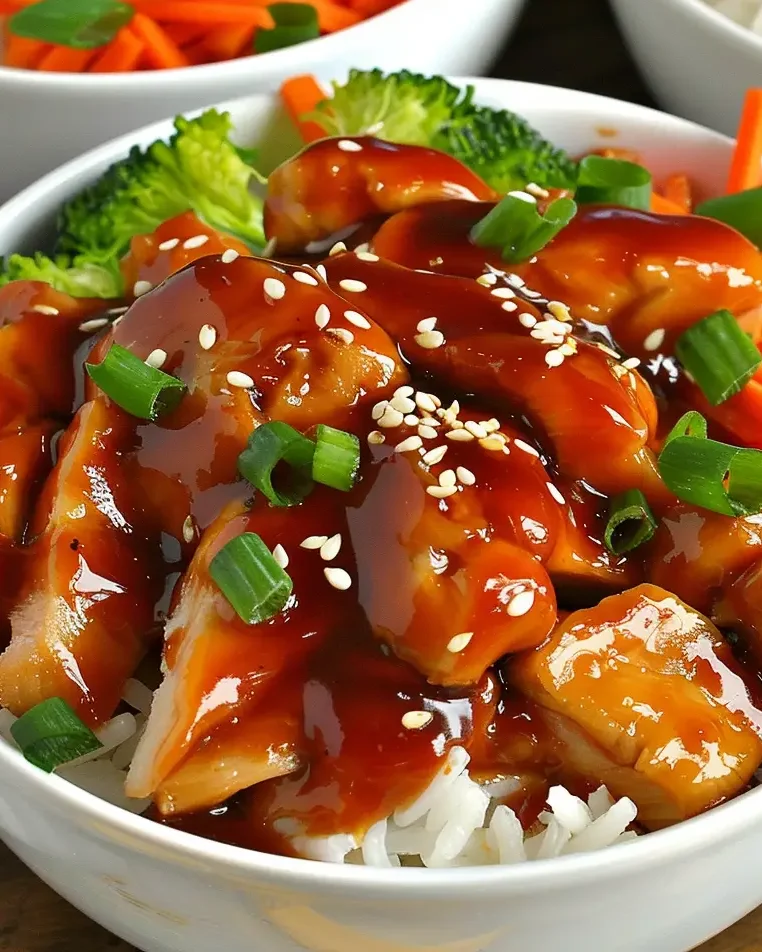 Sticky Chicken Rice Bowls