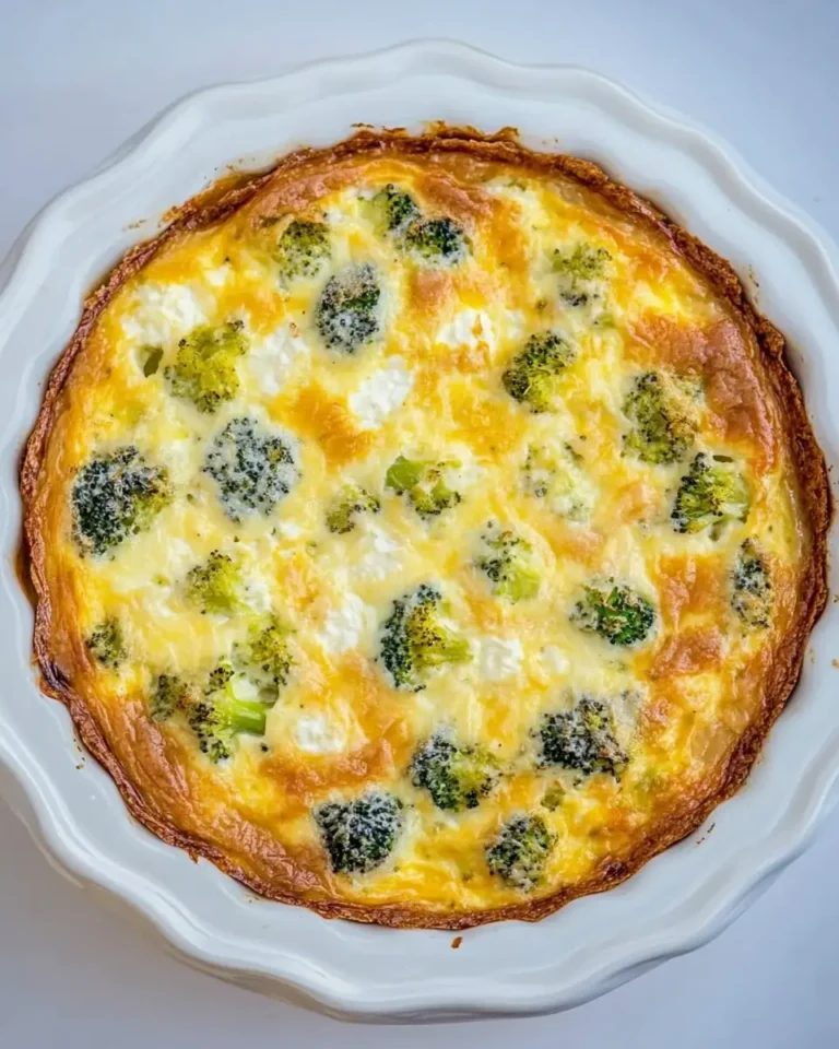 Easy Crustless Broccoli Quiche