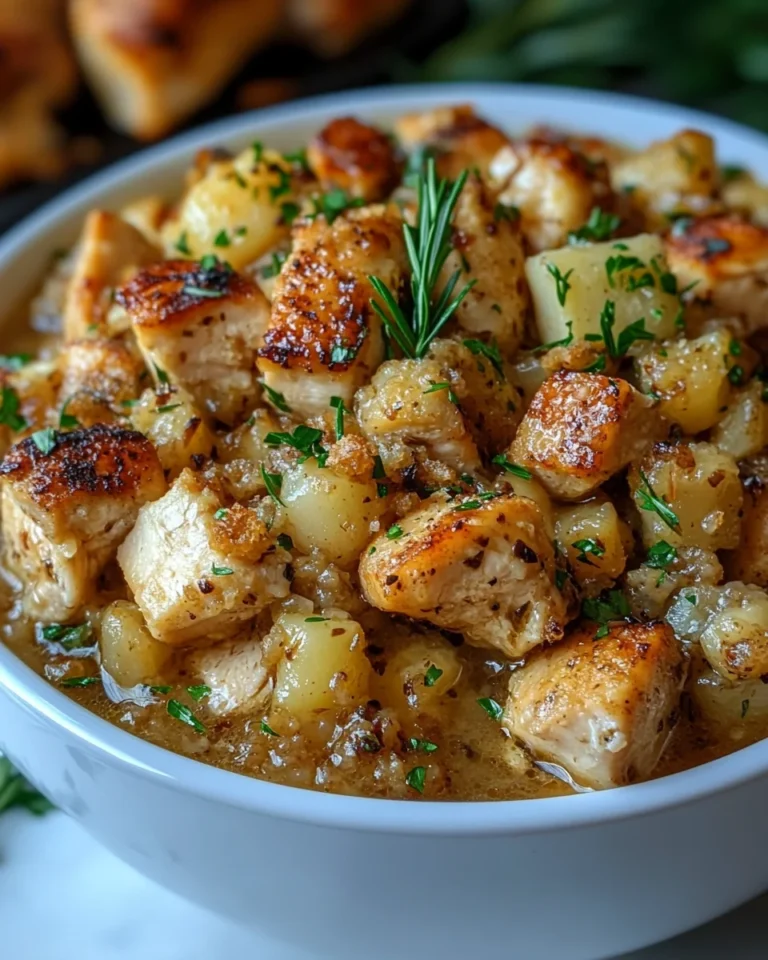 Simple Slow Cooker Chicken with Stuffing