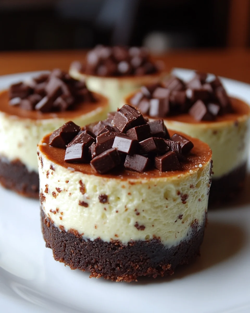 Delicious Homemade Andes Mint Cheesecakes - additional image