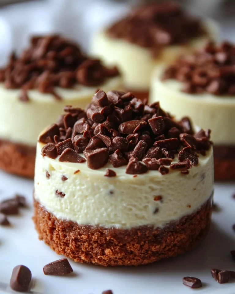 Delicious Homemade Andes Mint Cheesecakes