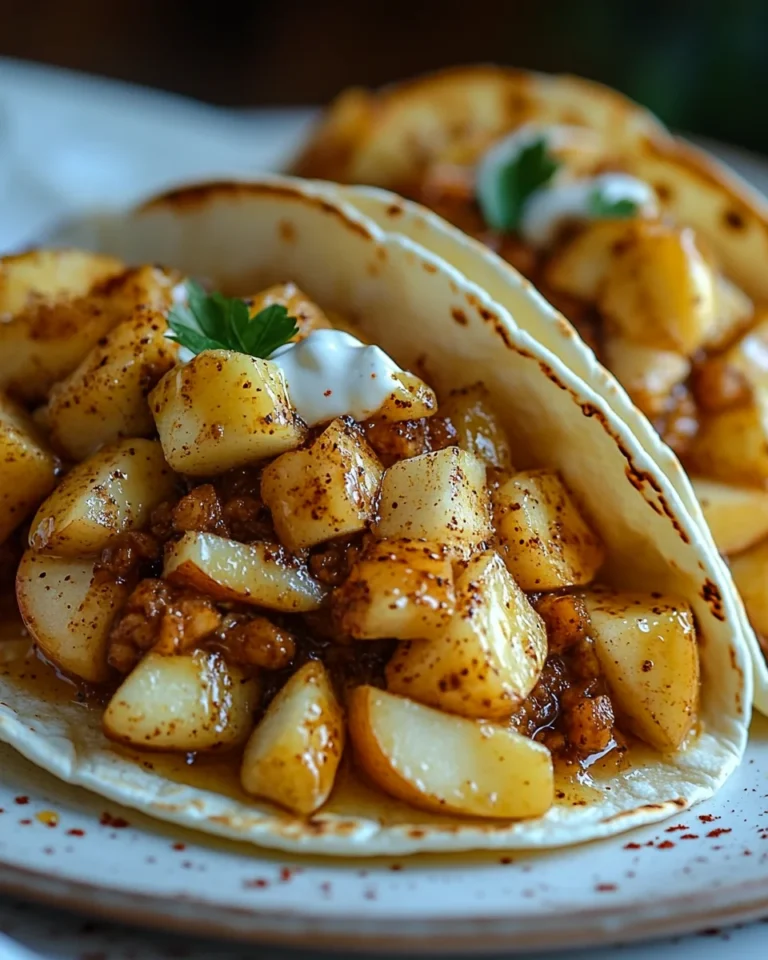 Homemade Apple Cheesecake Tacos With A Sweet Twist
