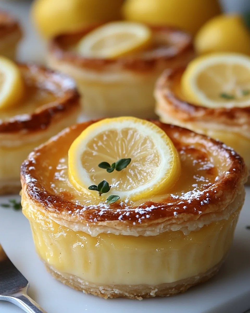 Delicious Homemade Baby Lemon Impossible Pies - additional image