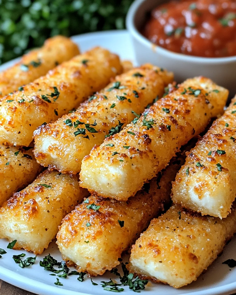 Perfectly Crispy Baked Mozzarella Sticks - additional image