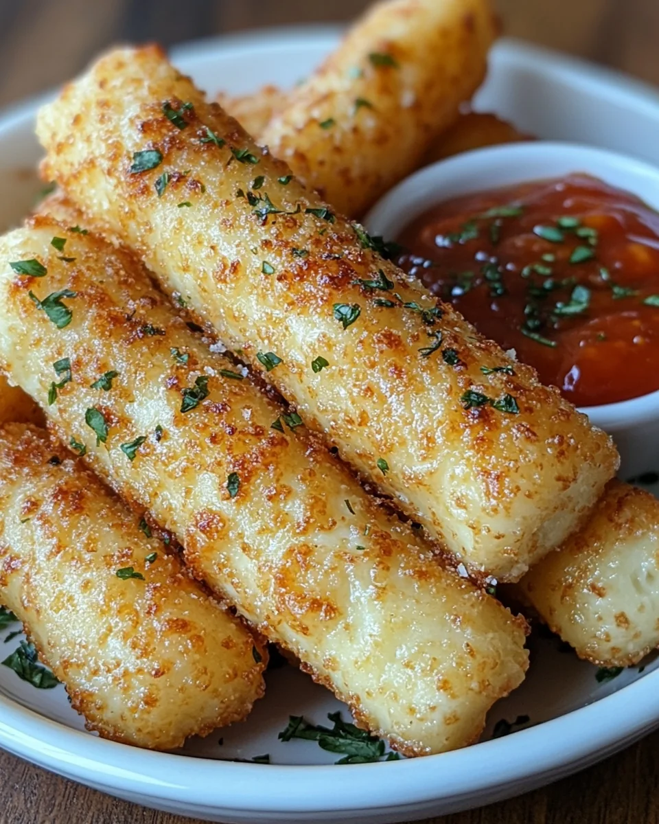 Perfectly Crispy Baked Mozzarella Sticks - additional image