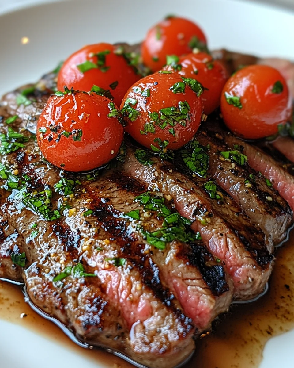 Simple Balsamic Caprese Grilled Flank Steak - additional image