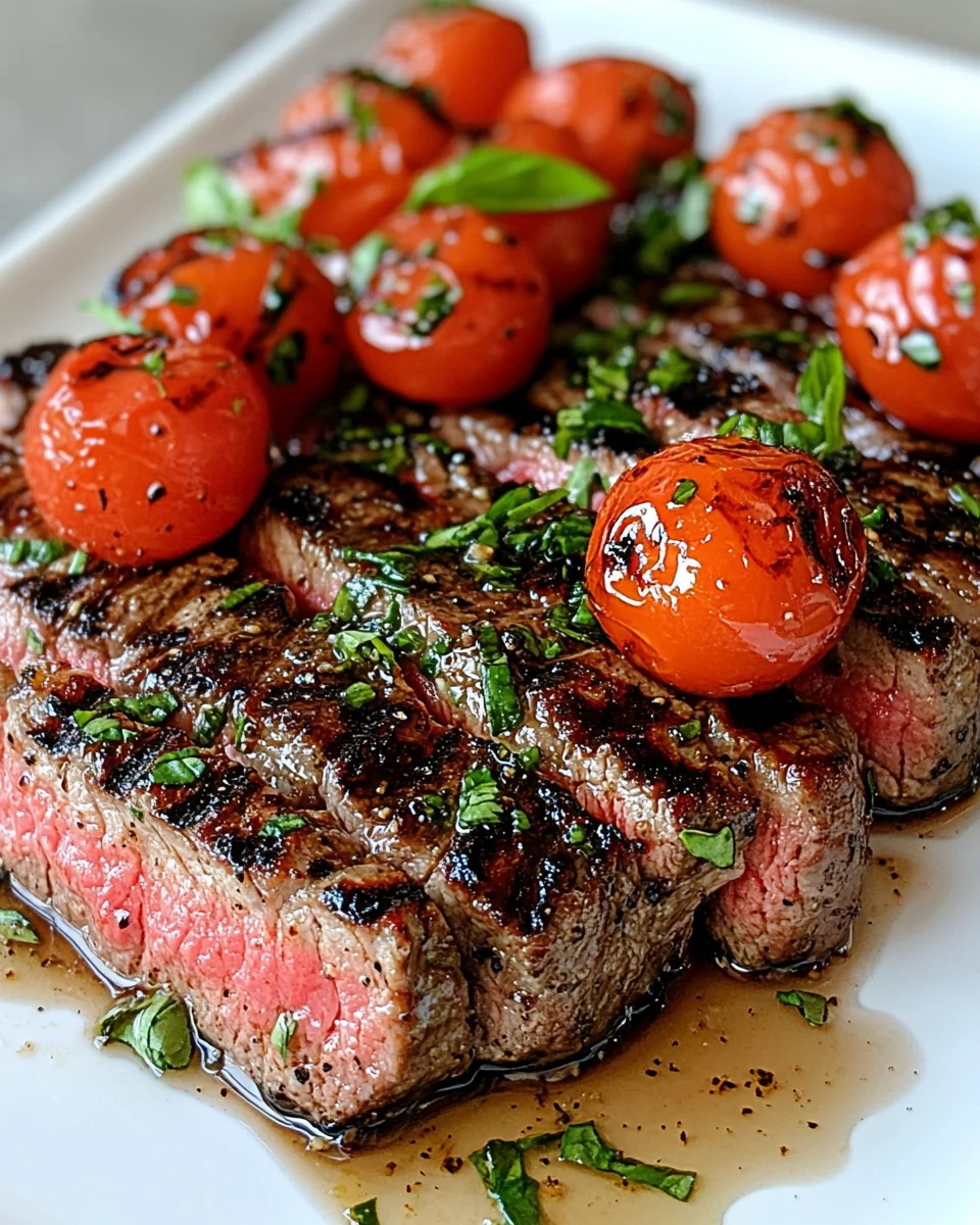 Simple Balsamic Caprese Grilled Flank Steak - additional image