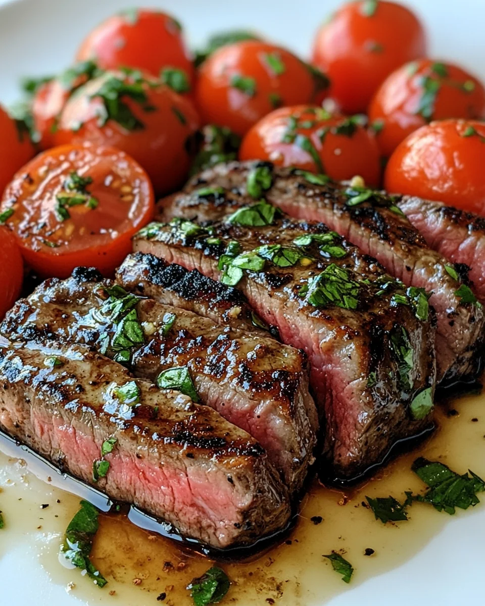 Simple Balsamic Caprese Grilled Flank Steak - additional image