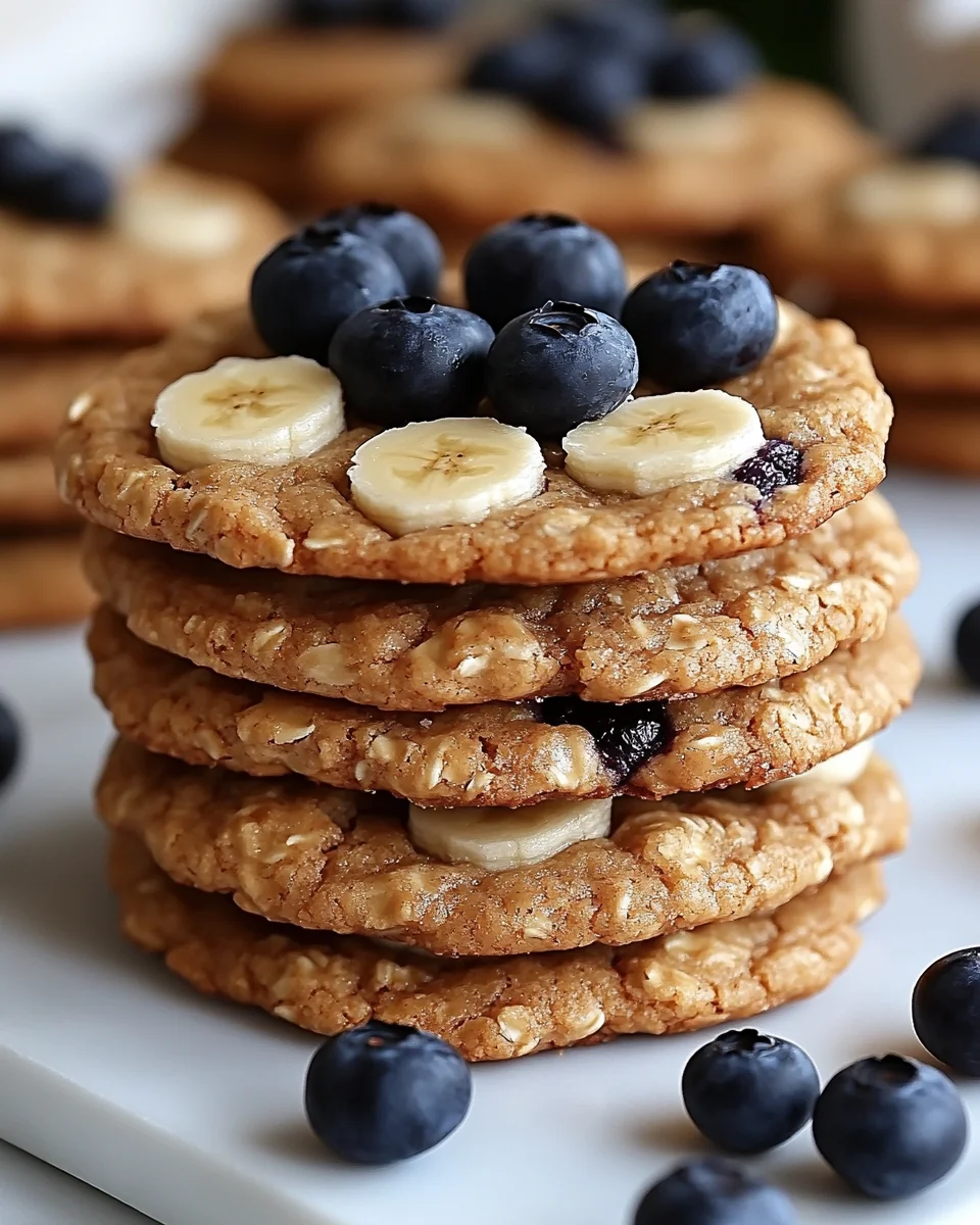 Homemade Banana Blueberry Breakfast Cookies - additional image