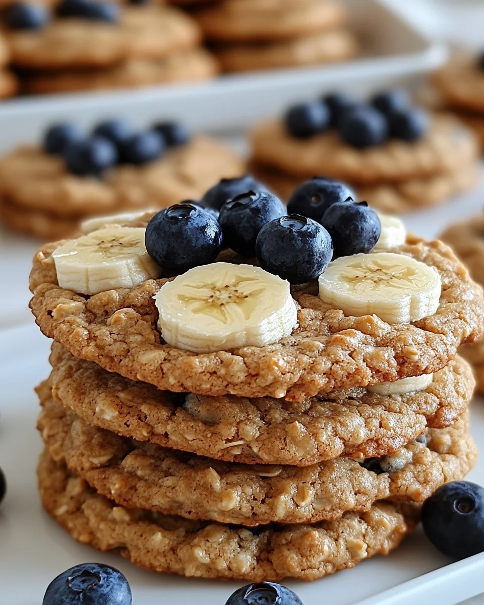 Homemade Banana Blueberry Breakfast Cookies - additional image