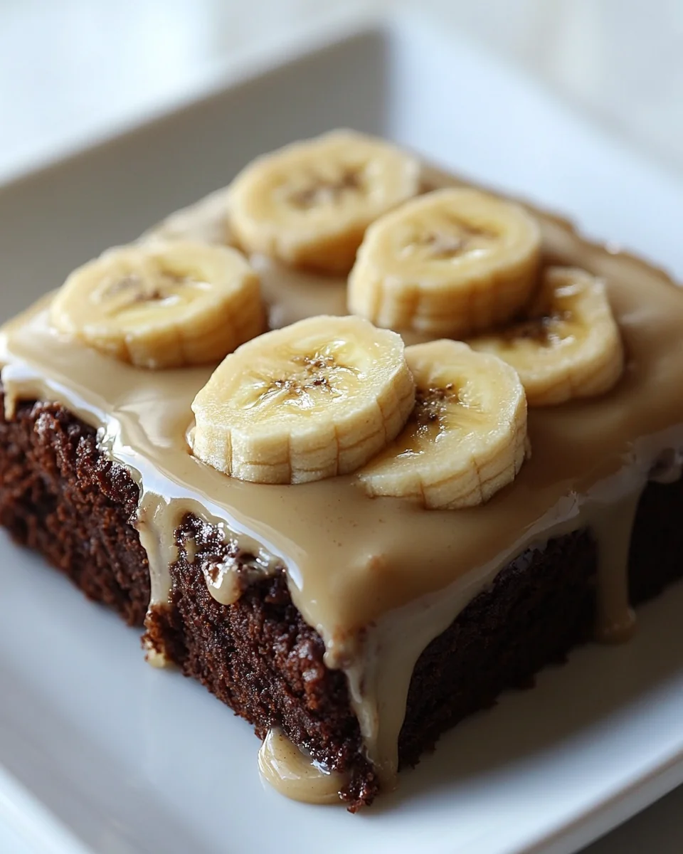 Homemade Banana Bread Brownies with Brown Butter Frosting - additional image