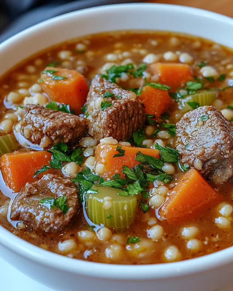 Classic Beef Barley Soup for Cozy Nights
