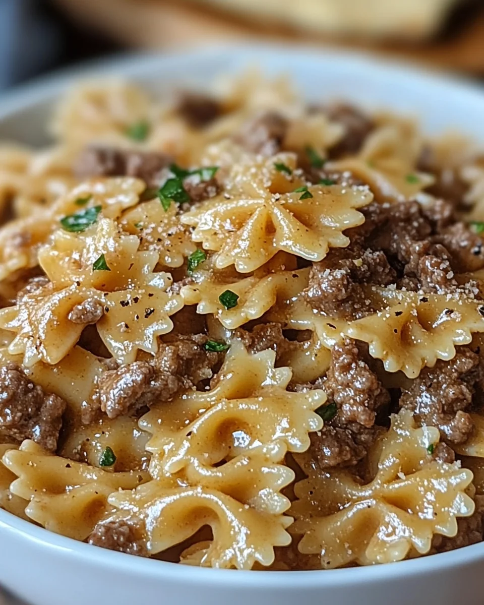 Creamy Beef and Bowtie Pasta for a Cozy Night In - additional image