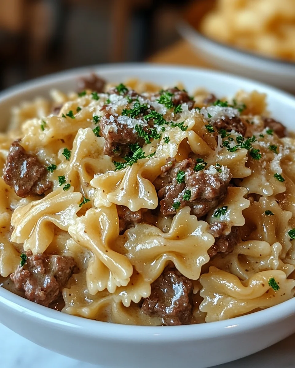 Creamy Beef and Bowtie Pasta for a Cozy Night In - additional image