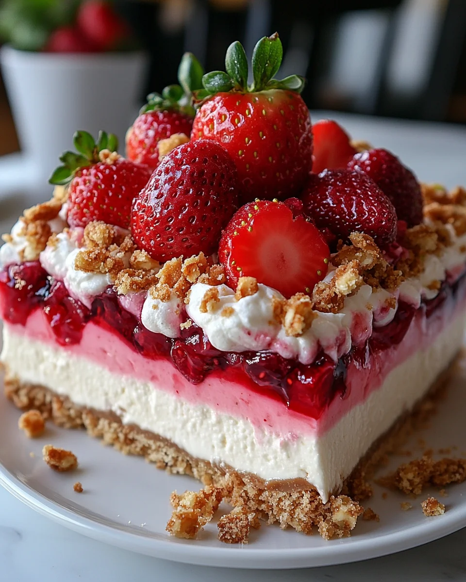 Fresh Strawberry Crunch Cheesecake Delight - additional image