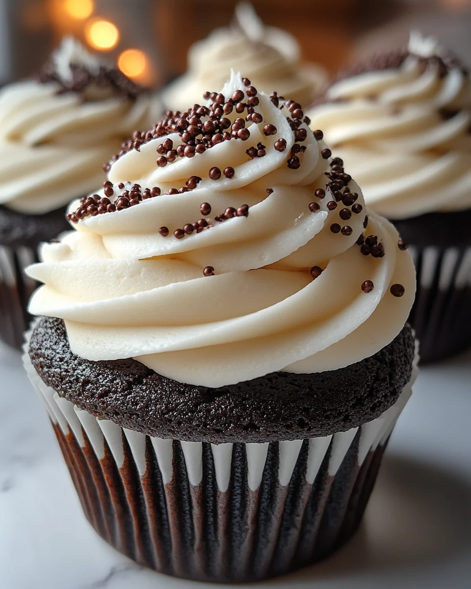 Classic Black Velvet Marshmallow Cupcakes - additional image