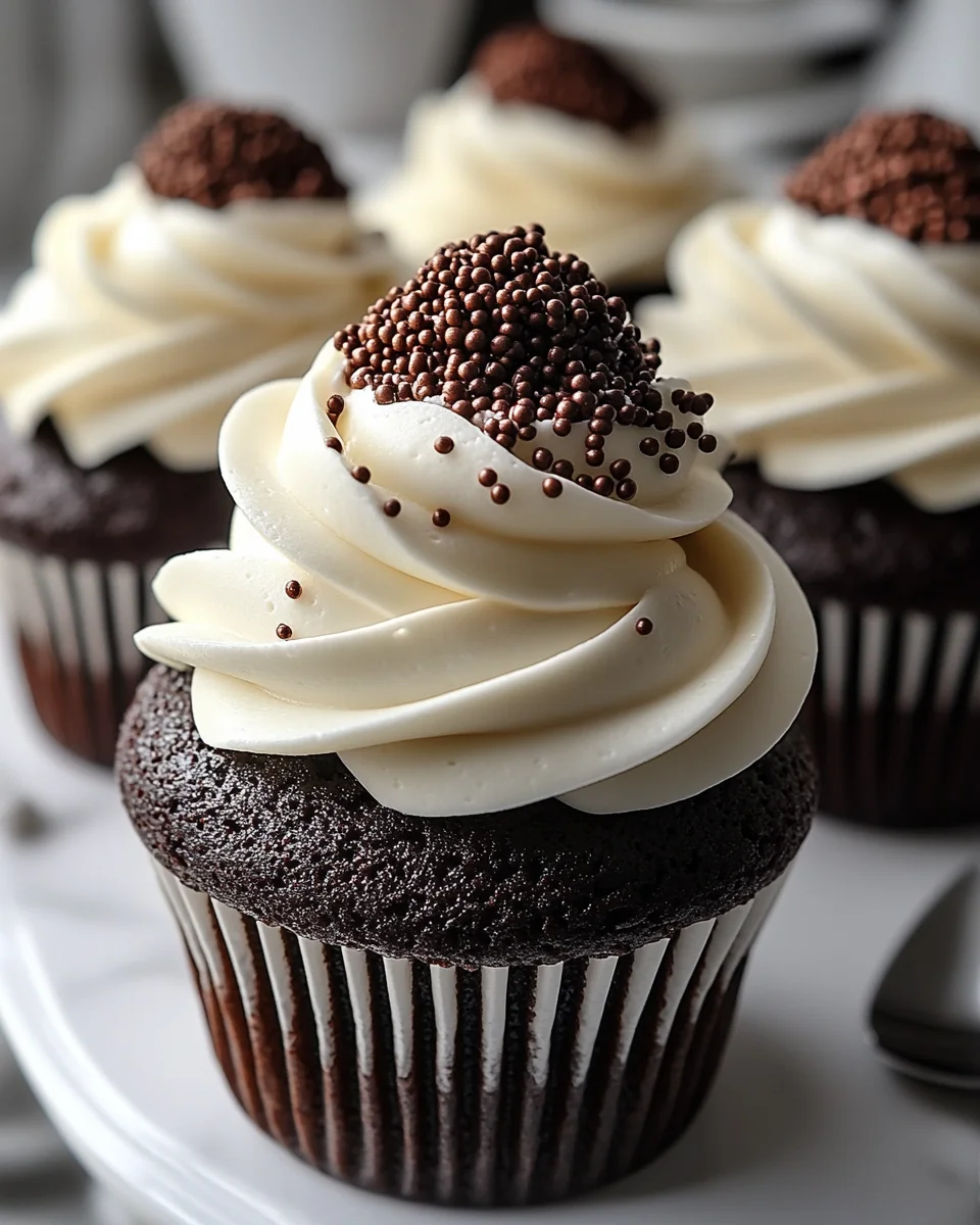Classic Black Velvet Marshmallow Cupcakes - additional image