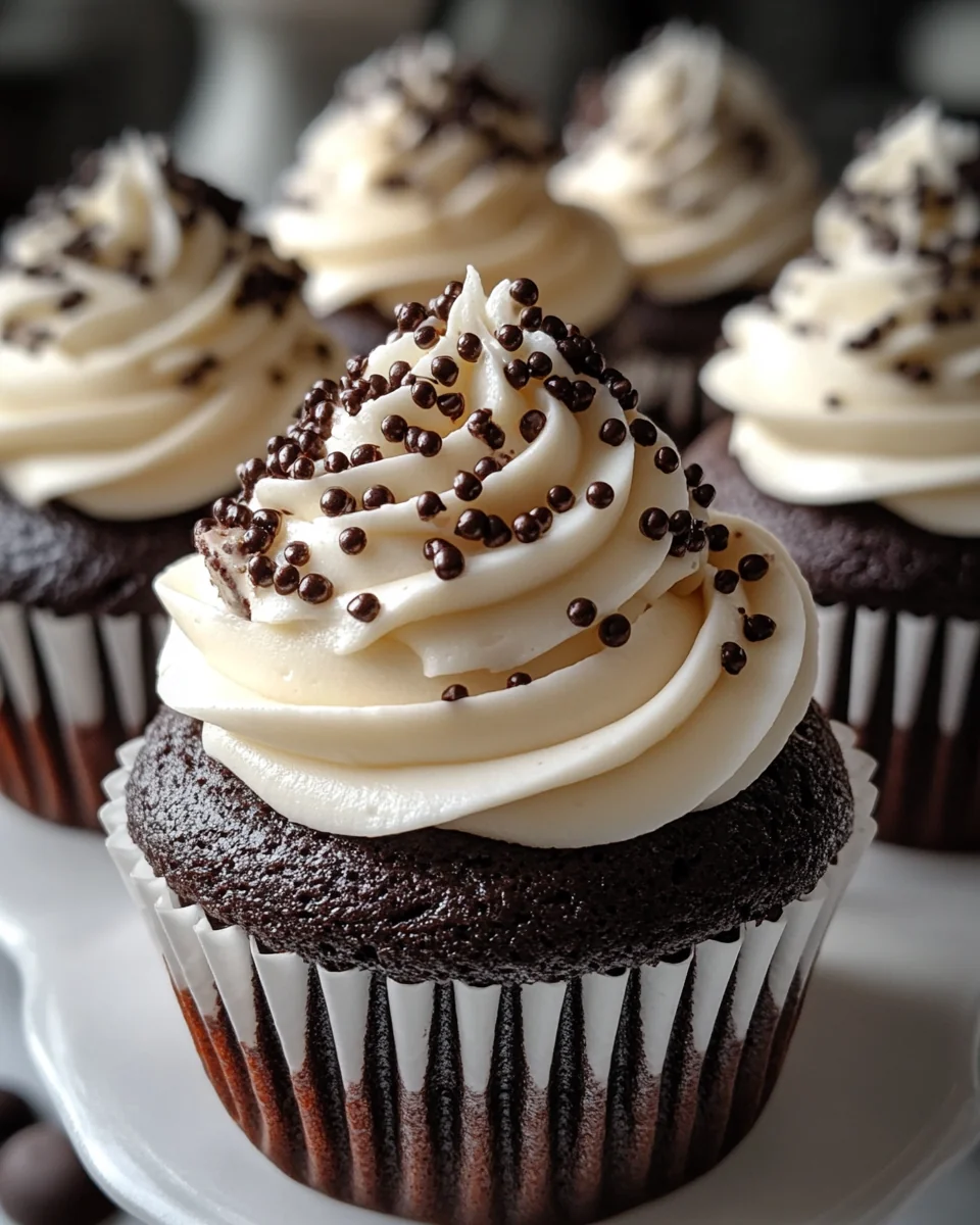 Classic Black Velvet Marshmallow Cupcakes - additional image