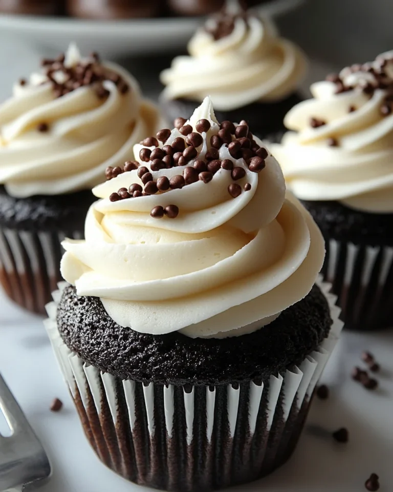 Classic Black Velvet Marshmallow Cupcakes