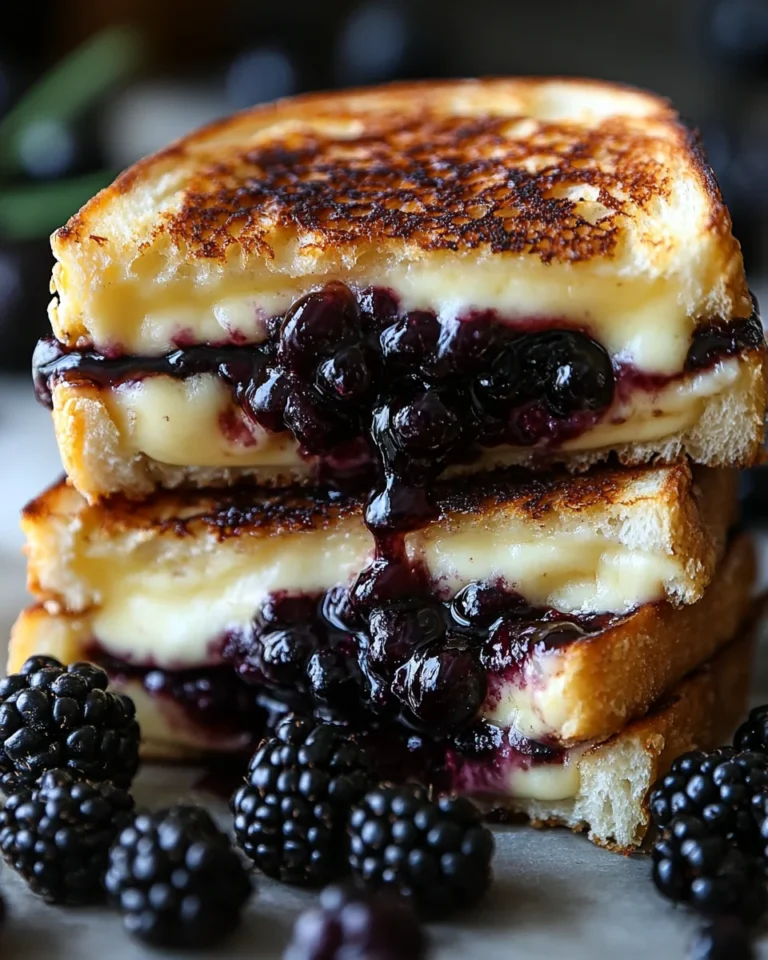 Simple Blackberry Balsamic Brie Grilled Cheese