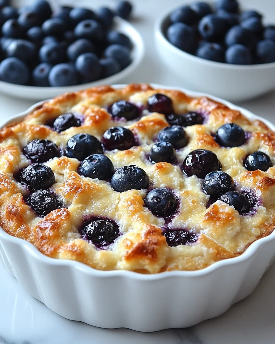 Delicious Blueberry Cottage Cheese Breakfast Bake - additional image