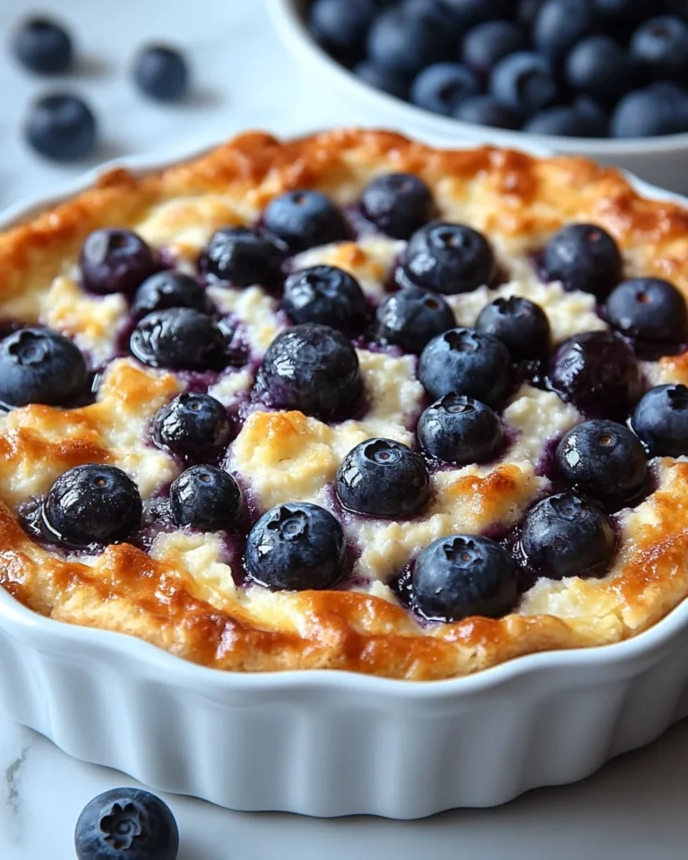 Delicious Blueberry Cottage Cheese Breakfast Bake