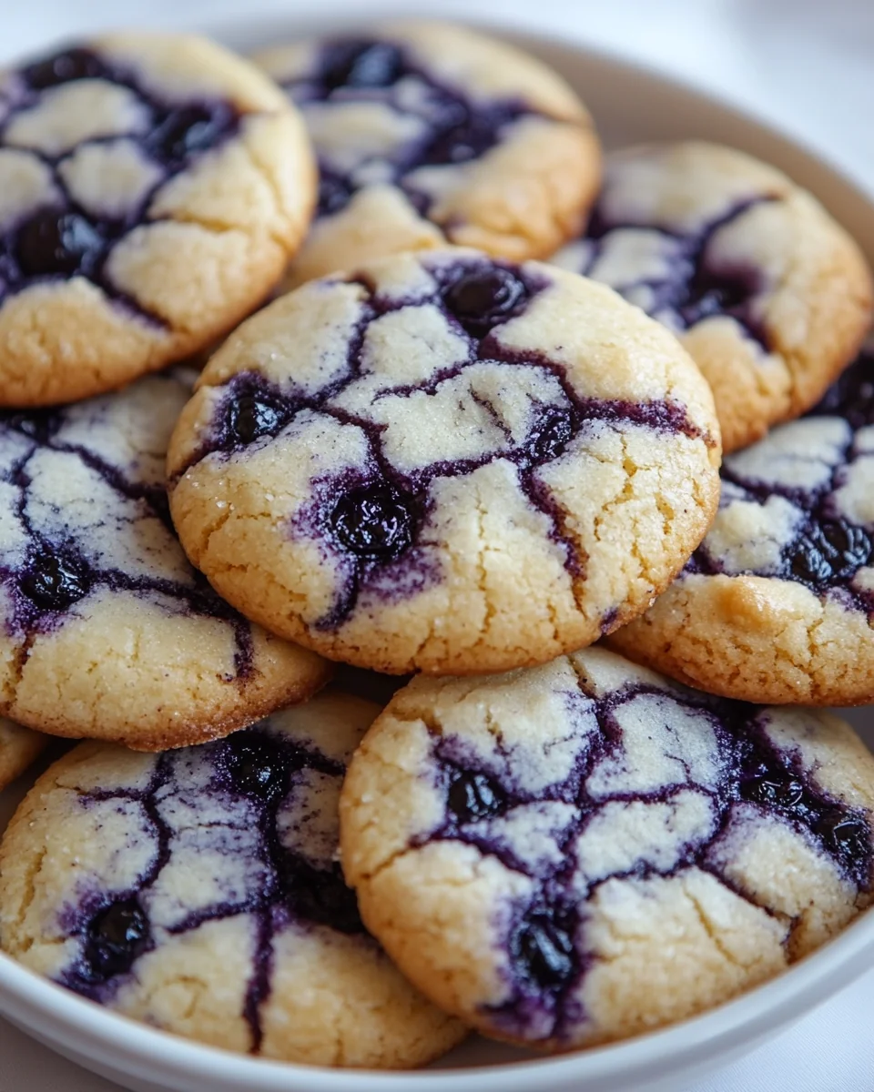 Perfect Homemade Blueberry Crinkle Cookies - additional image