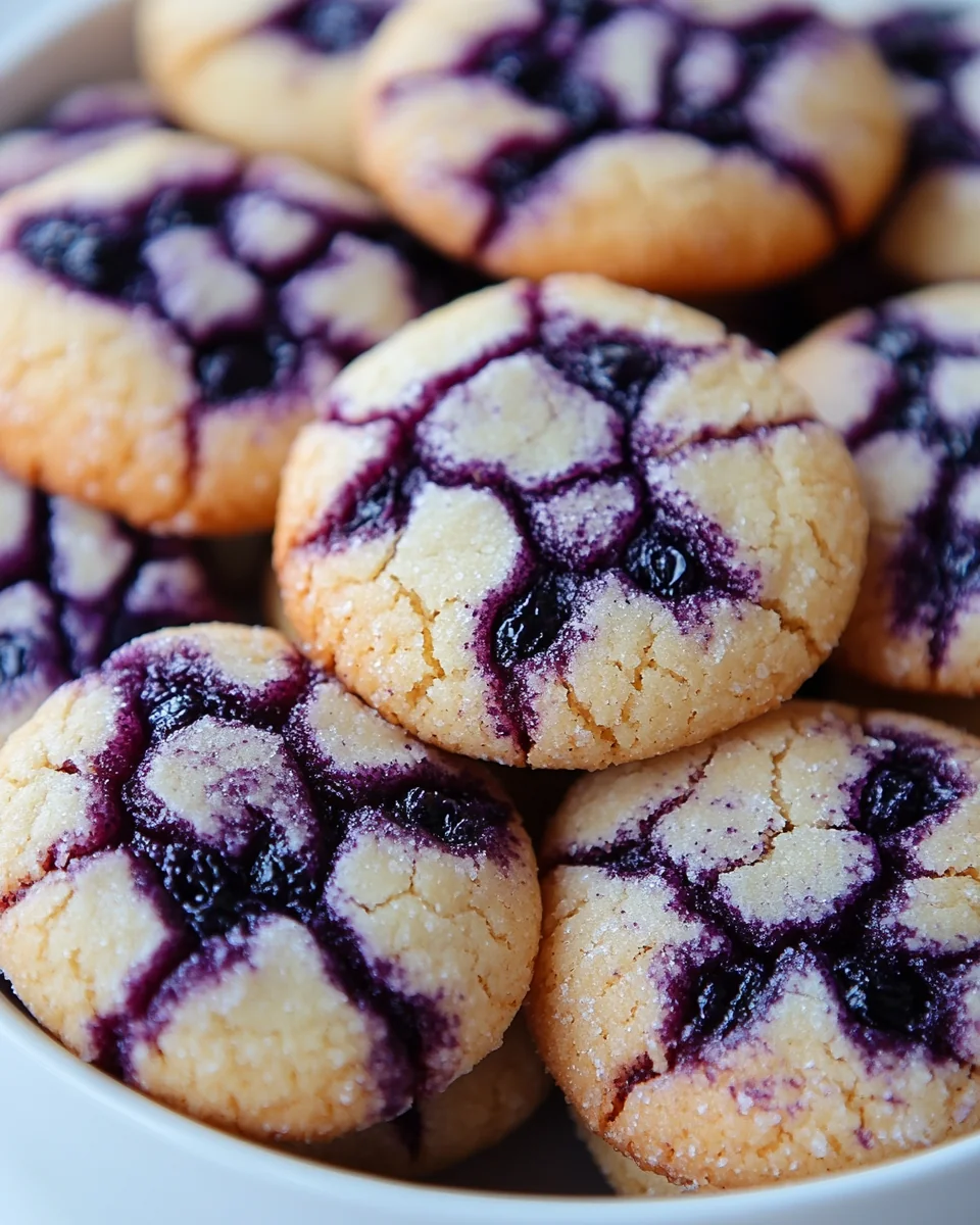 Perfect Homemade Blueberry Crinkle Cookies - additional image