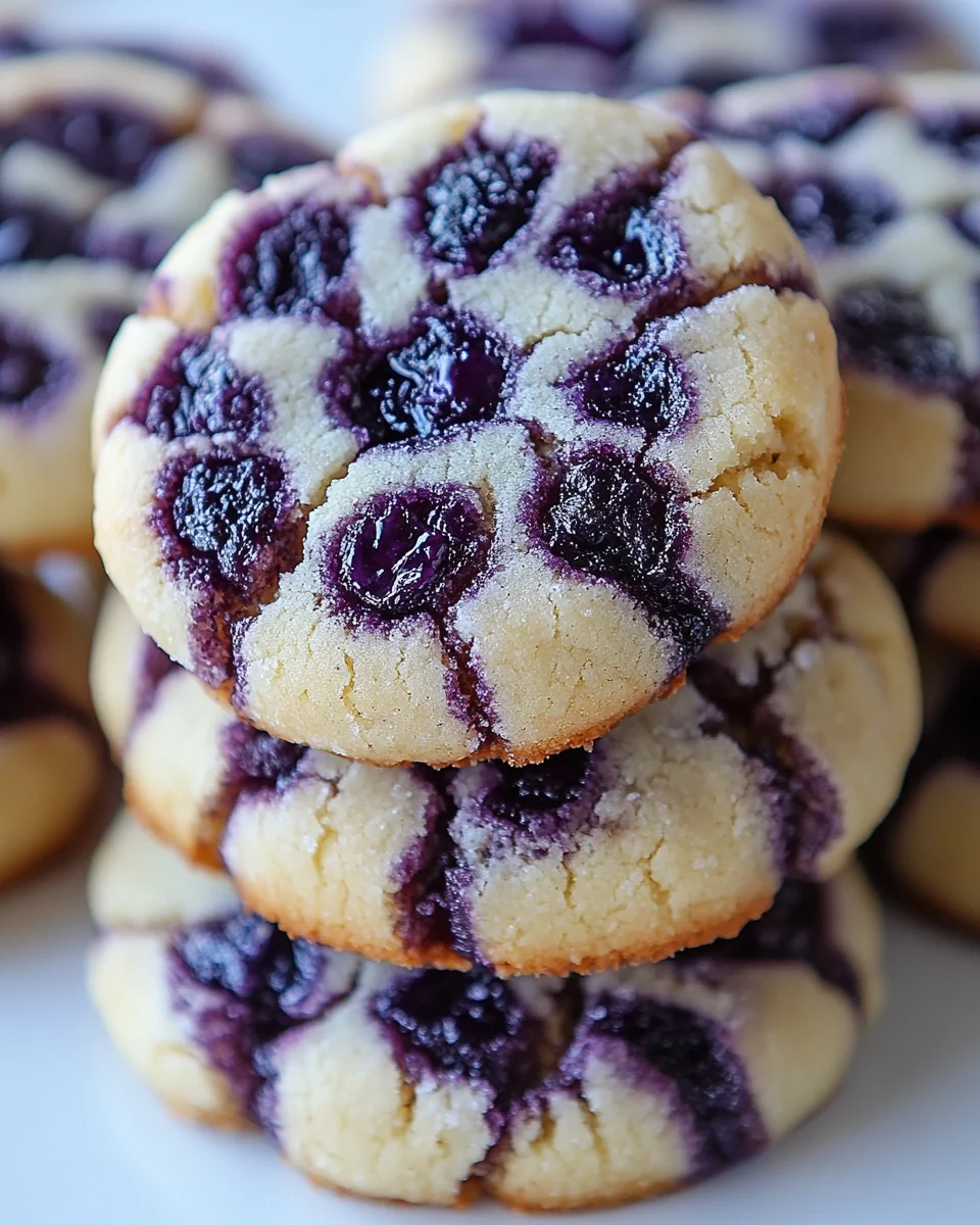 Perfect Homemade Blueberry Crinkle Cookies - additional image