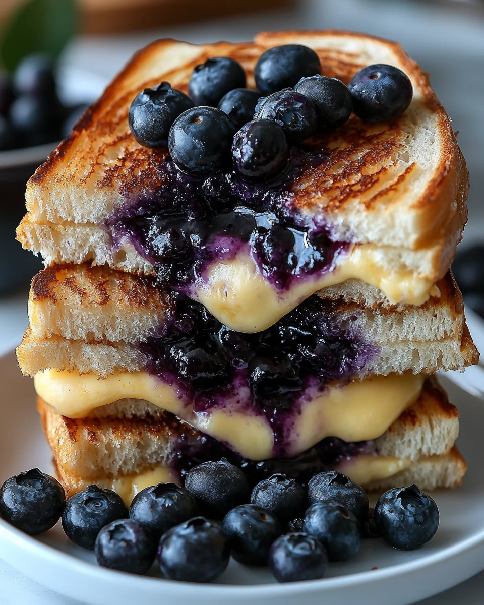 Delicious Blueberry Grilled Cheese Sandwich - additional image