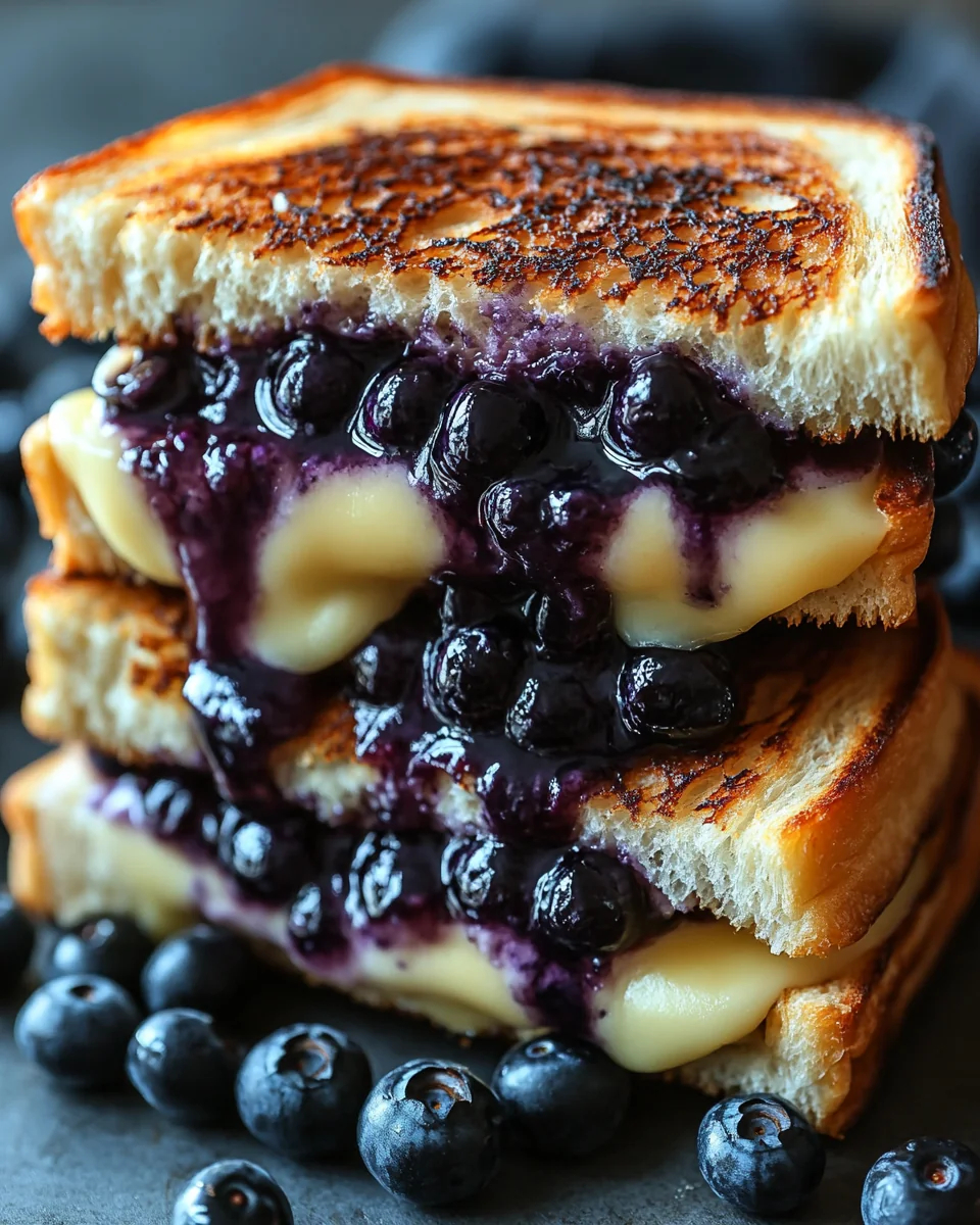 Delicious Blueberry Grilled Cheese Sandwich - additional image