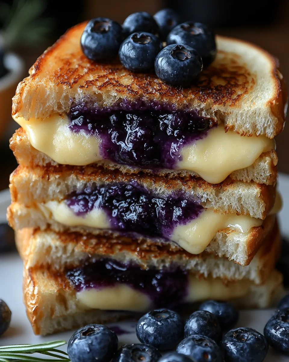 Delicious Blueberry Grilled Cheese Sandwich - additional image