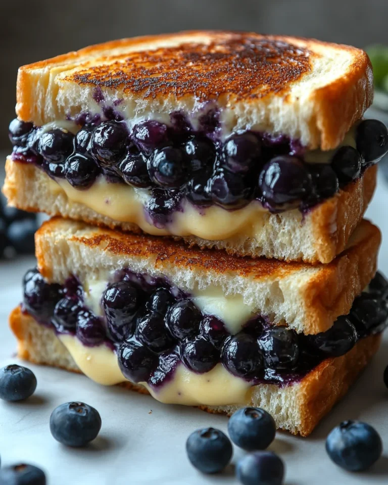 Delicious Blueberry Grilled Cheese Sandwich