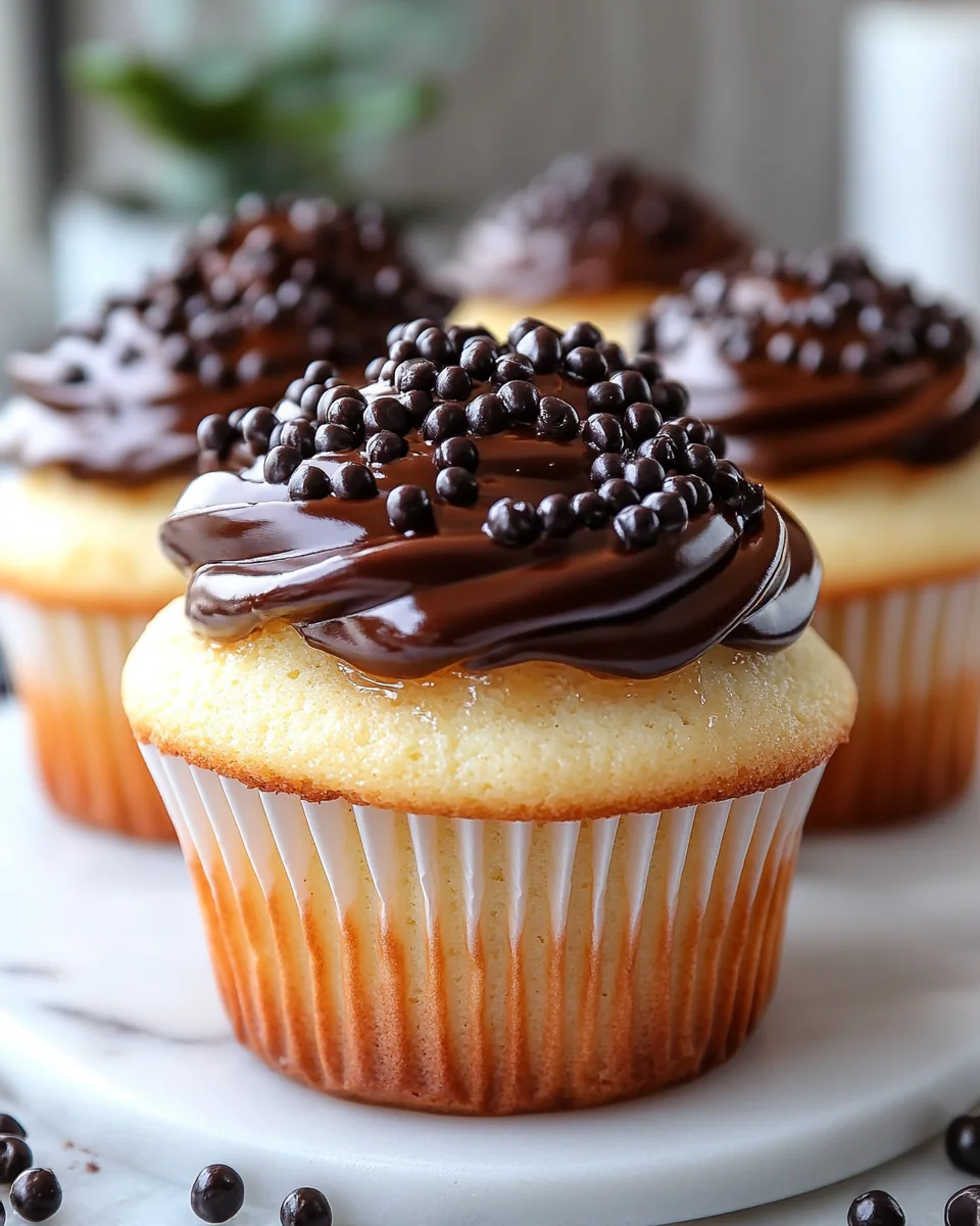 Delicious Homemade Boston Cream Pie Cupcakes - additional image