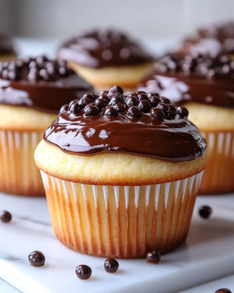 Delicious Homemade Boston Cream Pie Cupcakes