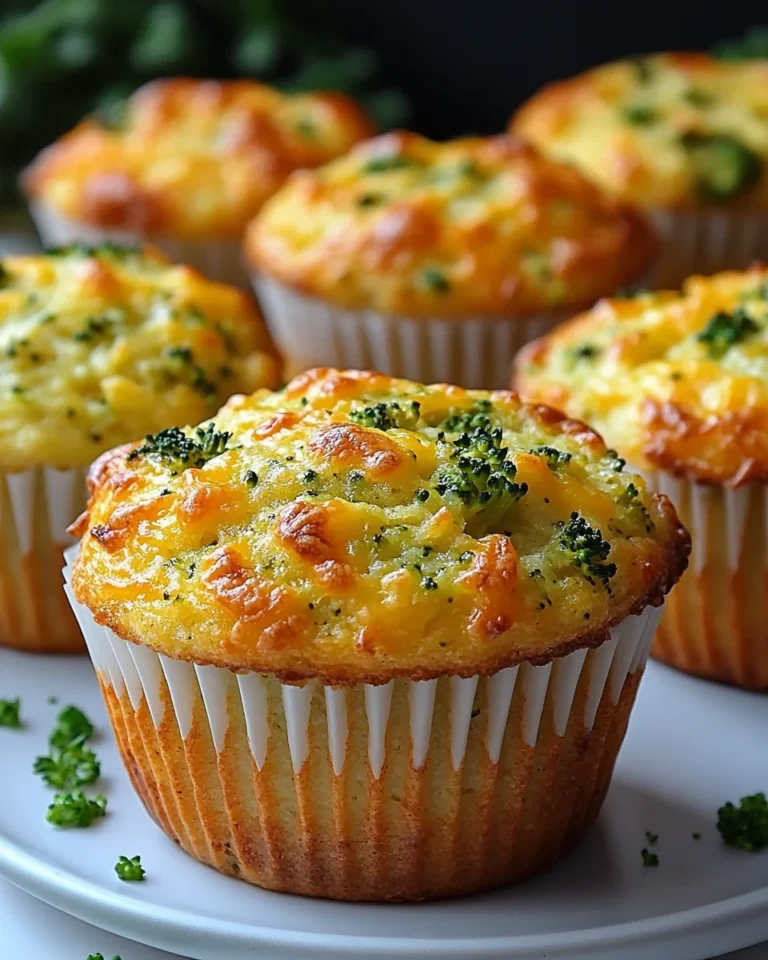 Savory Broccoli Cheddar Muffins for a Cozy Snack