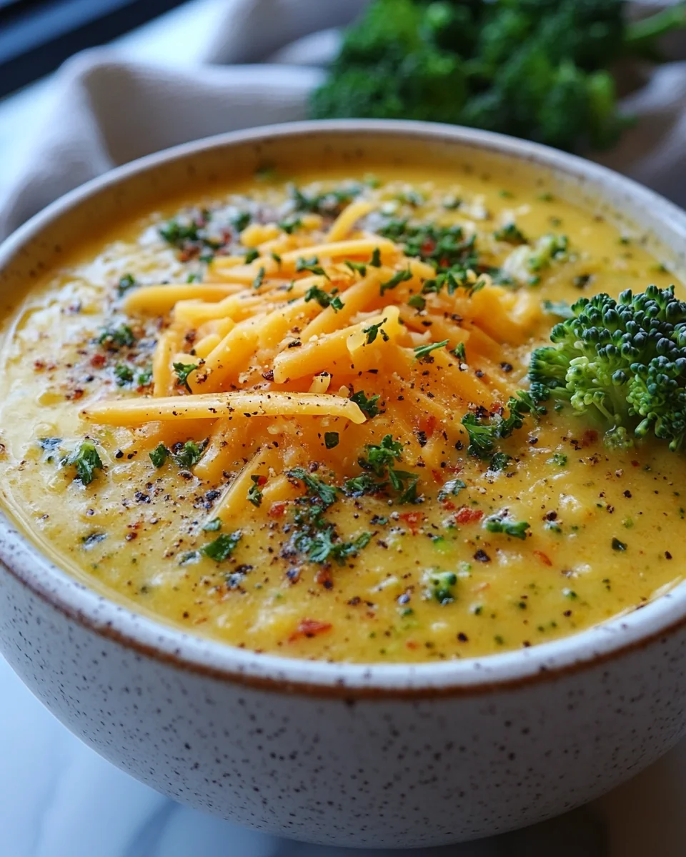 Creamy Broccoli Cheddar Soup for Cozy Nights - additional image