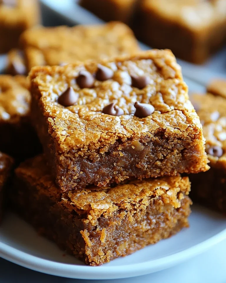 Homemade Brown Butter Pumpkin Blondies for Cozy Nights
