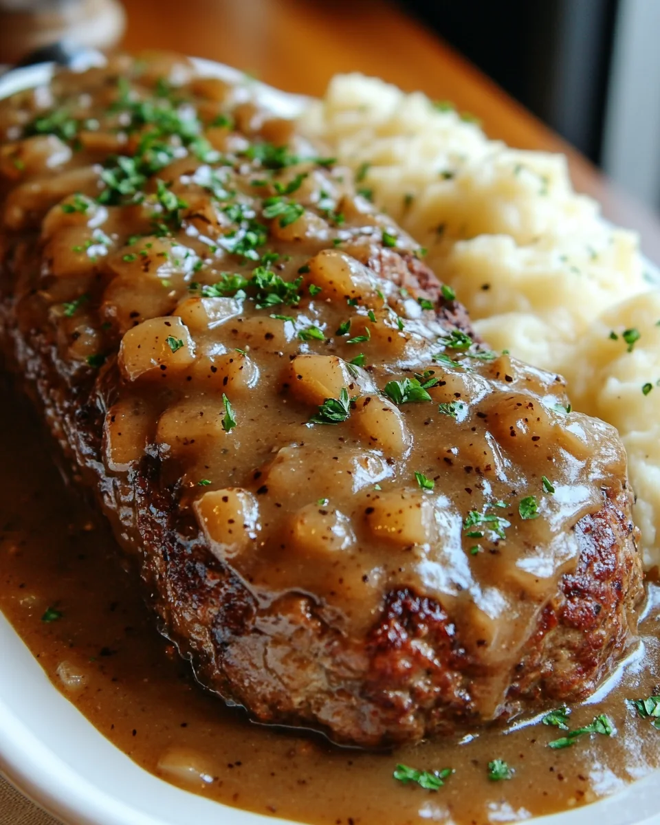 Simple Homemade Meatloaf with Rich Brown Gravy - additional image