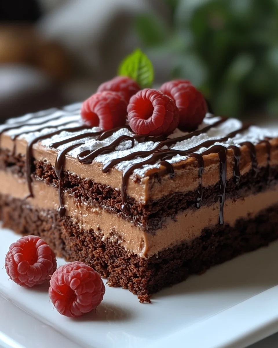 Delicious Brownie Refrigerator Cake Made From Scratch - additional image