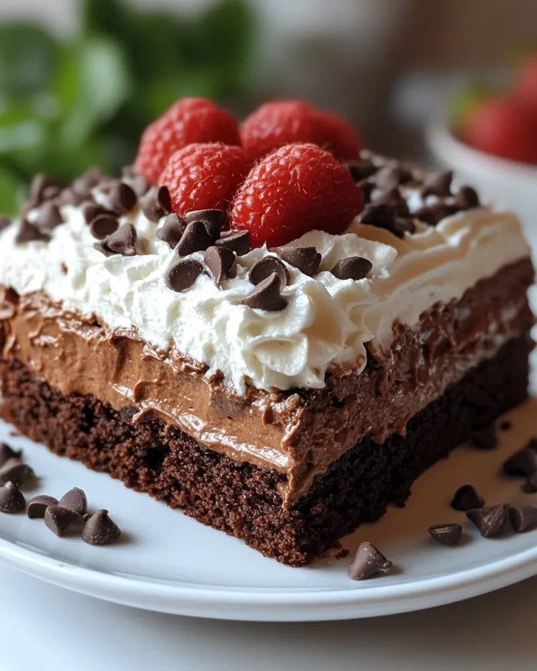 Delicious Brownie Refrigerator Cake Made From Scratch