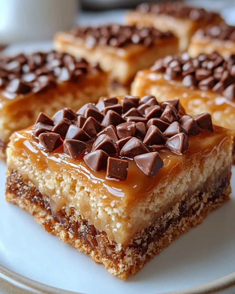 Homemade Butterfinger Caramel Crunch Bars