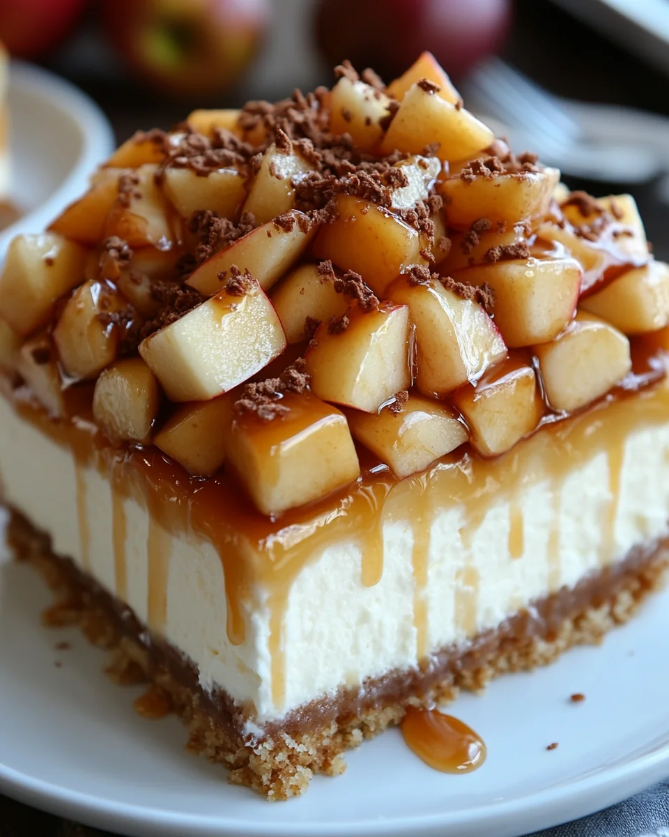 Delicious Caramel Apple Cheesecake Cake Recipe - additional image