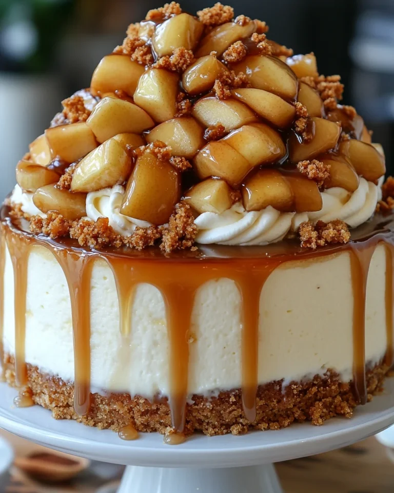 Delicious Caramel Apple Cheesecake Cake Recipe