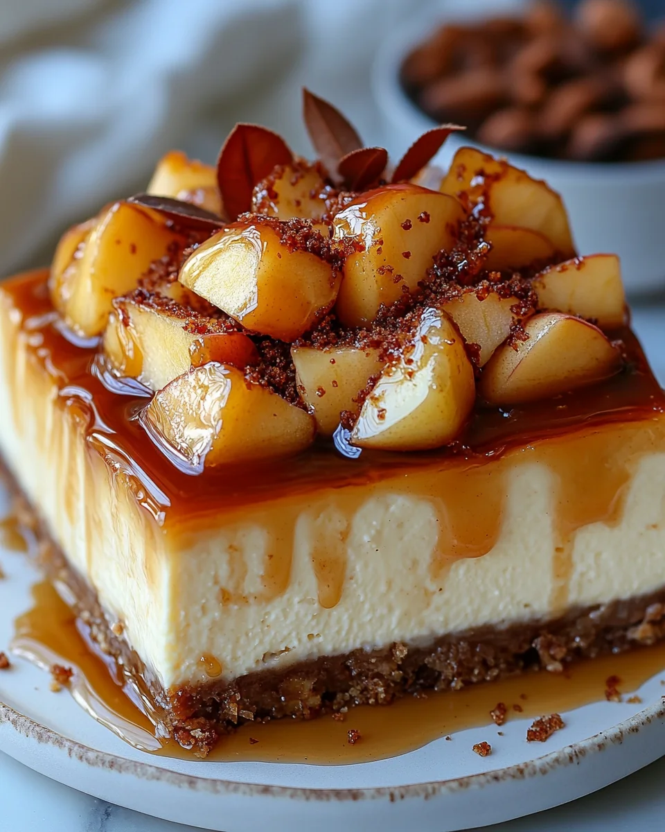 Homemade Caramel Apple Cheesecake Recipe - additional image
