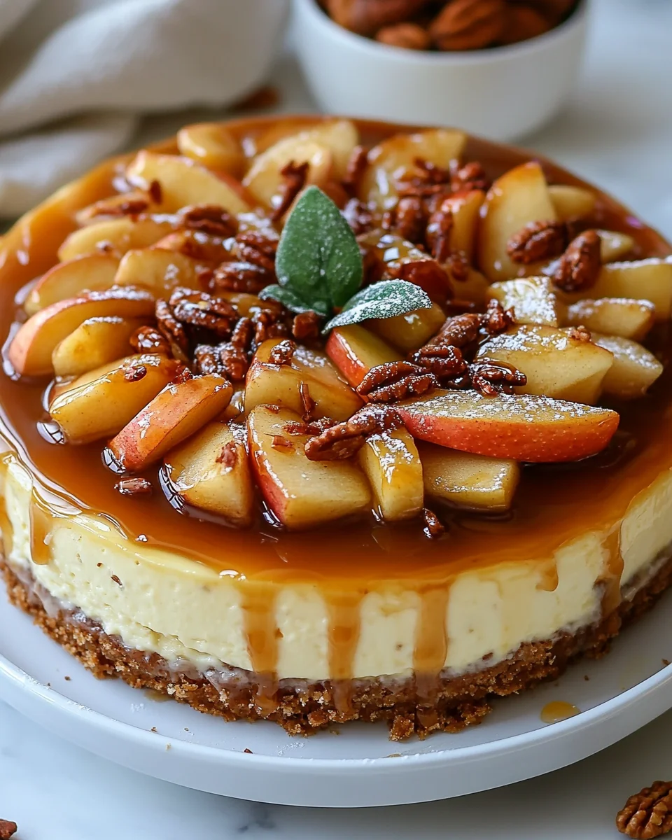 Homemade Caramel Apple Cheesecake Recipe - additional image