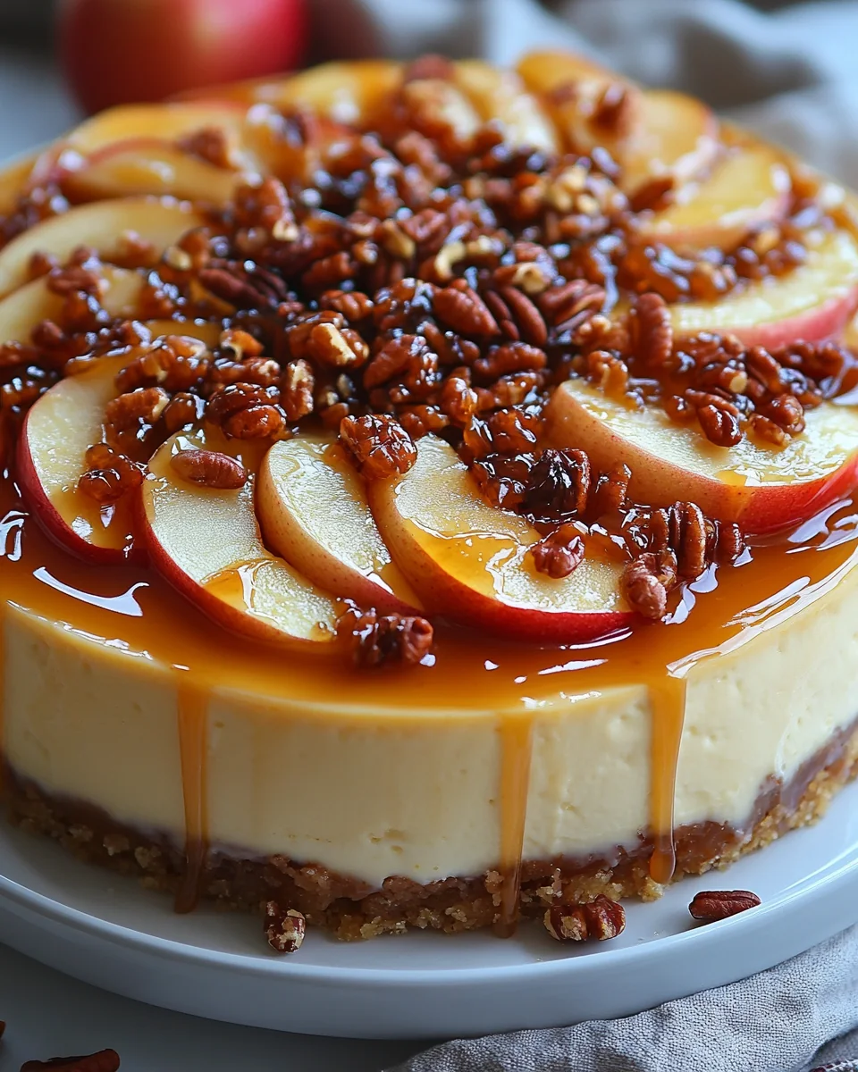 Homemade Caramel Apple Cheesecake Recipe - additional image