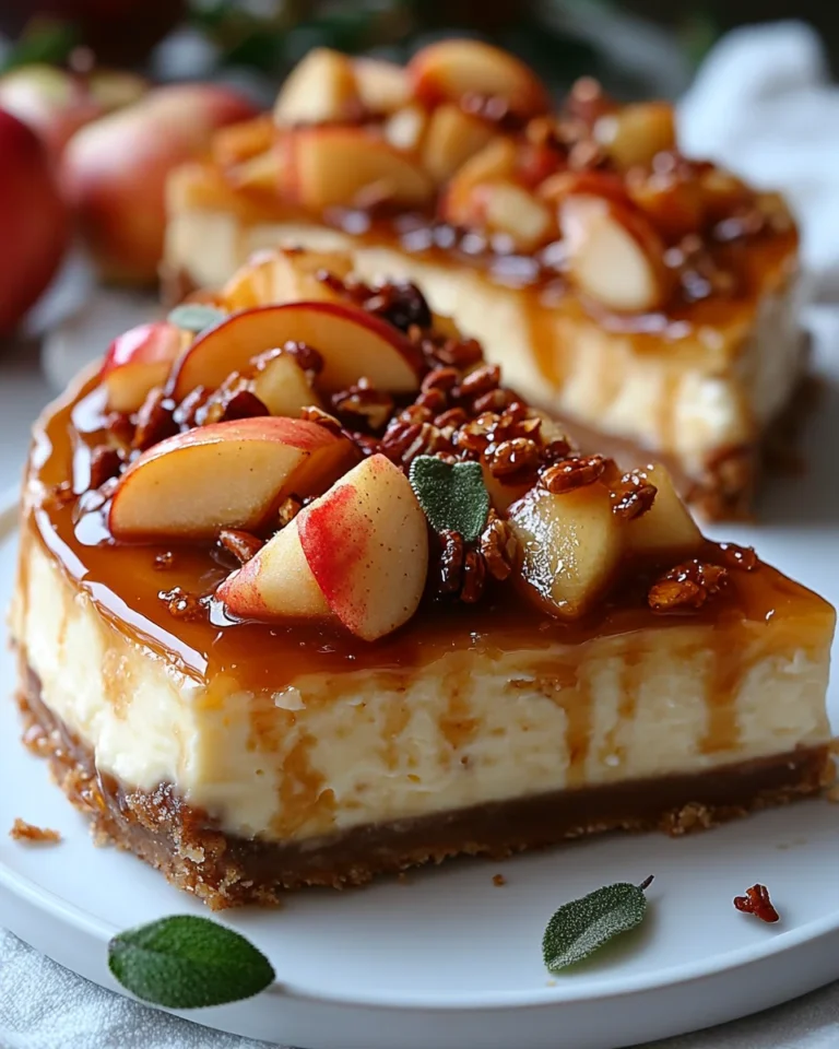 Homemade Caramel Apple Cheesecake Recipe